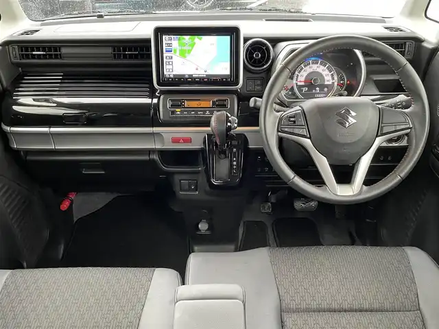 スズキ スペーシア カスタム HYBRID XS 長崎県 2018(平30)年 6万km ピュアホワイトP 純正8型ナビ/CD/DVD/BT/フルセグTV/両側パワースライドドア/全方位モニターカメラ/パーキングセンサー/セーフティサポート/・デュアルセンサーブレーキサポート/・後退時ブレーキサポート/・前後誤発進抑制機能/・車線逸脱警報機能/・ふらつき警報機能/・先行車発進お知らせ機能/・ハイビームアシスト/LEDオートヘッドランプ/本革巻きステアリング/合皮/ファブリックコンビシート/運転席シートヒーター/純正15インチアルミホイール/キーレスプッシュスタートシステム