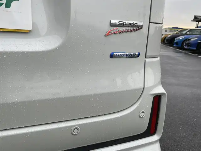 スズキ スペーシア カスタム HYBRID XS 長崎県 2018(平30)年 6万km ピュアホワイトP 純正8型ナビ/CD/DVD/BT/フルセグTV/両側パワースライドドア/全方位モニターカメラ/パーキングセンサー/セーフティサポート/・デュアルセンサーブレーキサポート/・後退時ブレーキサポート/・前後誤発進抑制機能/・車線逸脱警報機能/・ふらつき警報機能/・先行車発進お知らせ機能/・ハイビームアシスト/LEDオートヘッドランプ/本革巻きステアリング/合皮/ファブリックコンビシート/運転席シートヒーター/純正15インチアルミホイール/キーレスプッシュスタートシステム