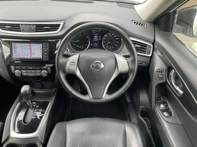日産 エクストレイル 20X エマージェンシーブレーキ 長崎県 2016(平28)年 8.3万km ブリリアントホワイトパール (株)IDOMが運営する【じしゃロン長崎店】の自社ローン専用車両になりますこちらは現金またはオートローンご利用時の価格です。自社ローンご希望の方は別途その旨お申付け下さい/ワンオーナー/スマートキー/カプロンシート/プリクラッシュ/レーンデパーチャー/クリアランスソナー/社外メモリナビ/フルセグ・Bluetooth/バックカメラ/前席シートヒーター/オートライト/LEDヘッドライト/保証書・取説