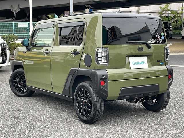 ダイハツ タフト G ターボ 東京都 2021(令3)年 3.7万km フォレストカーキメタリック 9インチメモリナビ　型式：NSZN-Y71DS/【TV/Bluetooth/DVD/CD】/バックカメラ/アラウンドビューモニター/ETC/スマートアシスト/・衝突軽減ブレーキ/・車線逸脱警報装置/・先行車発進お知らせ/・標識認識/・クリアランスソナー/D/N席シートヒーター/ガラスルーフ/電動パーキング/プッシュスタート/スマートキー×2/ステアリングスイッチ