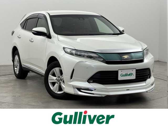 トヨタ ハリアー エレガンス 福岡県 2018(平30)年 6.4万km ホワイトパールクリスタルシャイン モデリスタフロントエアロ　/純正ナビ　/バックカメラ　/ビルトインＥＴＣ　/レーダークルーズコントロール　/コーナーセンサー　/衝突軽減ブレーキ　/レーンキープ　/アイドリングストップ　/ＭＴモード付ＡＴ　/純正１７インチＡＷ