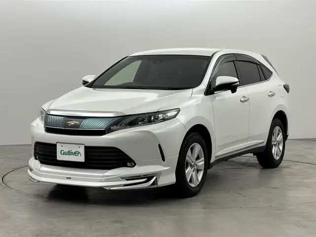 トヨタ ハリアー エレガンス 福岡県 2018(平30)年 6.4万km ホワイトパールクリスタルシャイン モデリスタフロントエアロ　/純正ナビ　/バックカメラ　/ビルトインＥＴＣ　/レーダークルーズコントロール　/コーナーセンサー　/衝突軽減ブレーキ　/レーンキープ　/アイドリングストップ　/ＭＴモード付ＡＴ　/純正１７インチＡＷ