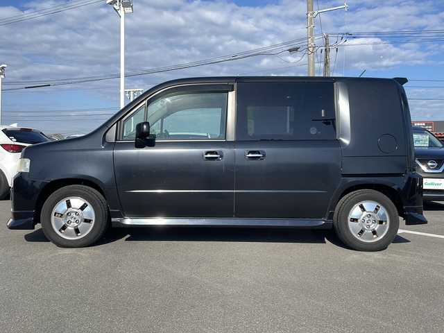 ホンダ モビリオ スパイク A Lパッケージ 徳島県 2002(平14)年 1.6万km 黒 ターボ/純正オーディオ　（MD）/純正14インチアルミホイール/純正ドアバイザー/電動格納ミラー/フルフラットシート/フォグライト/ダブルエアバック/キセノンヘッドライト/両側スライドドア/スペアキー/リモコンキー