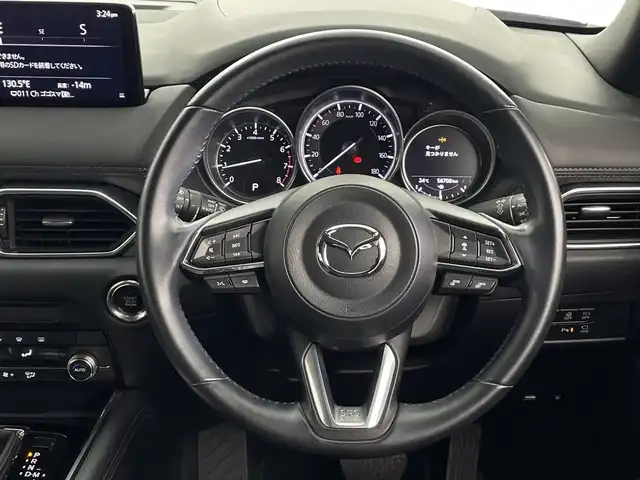 マツダ ＣＸ－８ 25S スマートエディション 鹿児島県 2021(令3)年 5.7万km スノーフレイクホワイトパールマイカ 純正SDナビ/Bluetooth/全方位モニター/フルセグテレビ/アイドリングストップ/レーダークルーズコントロール/ETC/前後純正ドラレコ/純正フロアマット/LEDヘッドライト/前後コーナーセンサー