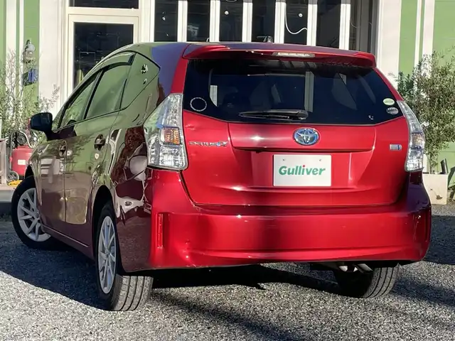 トヨタ プリウス α S 埼玉県 2012(平24)年 8.3万km レッドマイカメタリック 純正ナビTV/プッシュスタート/バックカメラ/ビルトインETC/オートライト/フォグランプ/取扱説明書/保証書付整備手帳