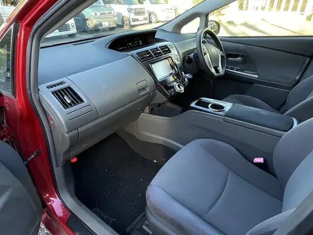 トヨタ プリウス α S 埼玉県 2012(平24)年 8.3万km レッドマイカメタリック 純正ナビTV/プッシュスタート/バックカメラ/ビルトインETC/オートライト/フォグランプ/取扱説明書/保証書付整備手帳