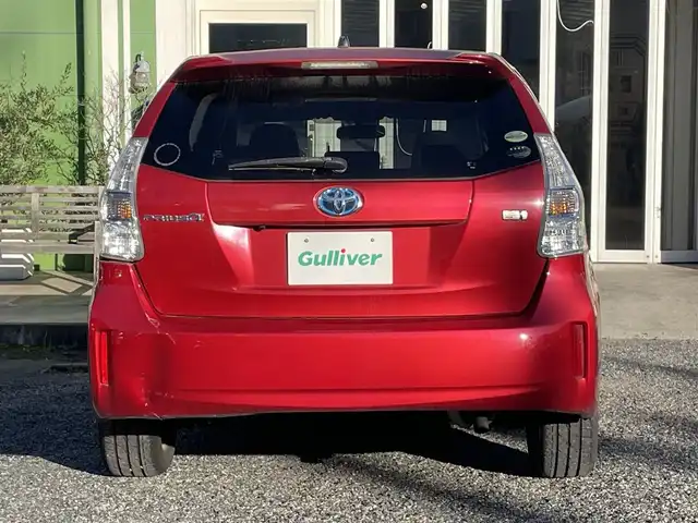 トヨタ プリウス α S 埼玉県 2012(平24)年 8.3万km レッドマイカメタリック 純正ナビTV/プッシュスタート/バックカメラ/ビルトインETC/オートライト/フォグランプ/取扱説明書/保証書付整備手帳