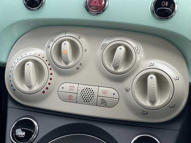 フィアット ５００ 1．2 ポップ 山梨県 2017(平29)年 4.3万km LATTE MENTA 純正ディスプレイオーディオ/Bluetooth/USB/AUX/ETC/CITYモード/半革/純正フロアマット/リモコンキー