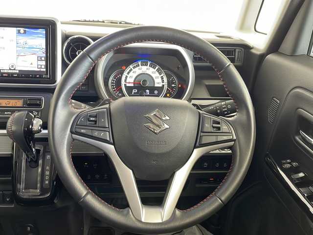 スズキ スペーシア カスタム HYBRID XS ターボ 愛知県 2019(令1)年 2.4万km ブリスクブルーメタリック/ブラック2トーンルーフ 衝突軽減システム/8型ナビ/フリップダウンモニター/全方位カメラ/両側パワースライドドア/クルーズコントロール/シートヒーター/フルセグ/CD DVD/Bluetooth/バックカメラ/コーナーセンサー/純正アルミホイール/LEDヘッドライト/パドルシフト/オートマチックハイビーム/ドライブレコーダー/ETC/ステアリングスイッチ/スマートキー/プッシュスタート