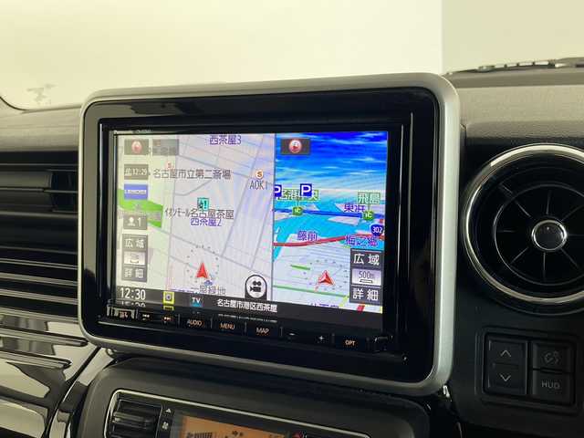 スズキ スペーシア カスタム HYBRID XS ターボ 愛知県 2019(令1)年 2.4万km ブリスクブルーメタリック/ブラック2トーンルーフ 衝突軽減システム/8型ナビ/フリップダウンモニター/全方位カメラ/両側パワースライドドア/クルーズコントロール/シートヒーター/フルセグ/CD DVD/Bluetooth/バックカメラ/コーナーセンサー/純正アルミホイール/LEDヘッドライト/パドルシフト/オートマチックハイビーム/ドライブレコーダー/ETC/ステアリングスイッチ/スマートキー/プッシュスタート