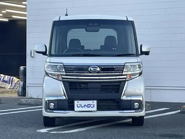 ダイハツ タント カスタム RS トップED SA Ⅲ 熊本県 2017(平29)年 8.8万km パールホワイトⅢ (株)IDOMが運営する【じしゃロン熊本店】の自社ローン専用車両になります。こちらは現金またはオートローンご利用時の価格です。自社ローンご希望の方は別途その旨お申付け下さい　/社外ナビ(AVN-R7W)/バックカメラ/フルセグテレビ/DVD/CD/Bluetooth接続/ETC/ハーフレザーシート/シートヒーター/両側パワースライドドア/LEDヘッドライト/オートマティックハイビーム/純正15インチアルミホイール/スマートキー