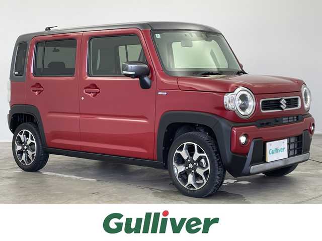 スズキ ハスラー HYBRID X ターボ 埼玉県 2020(令2)年 1.6万km フェニックスレッドパール/ガンメタリック2トーンルーフ 純正９インチナビ　全方位モニター　ビルトインＥＴＣ　前後ドライブレコーダー　セーフティサポート　レーダークルーズコントロール　シートヒーター　純正アルミホイール　オートライト　ＬＥＤヘッドライト　ＴＶ
