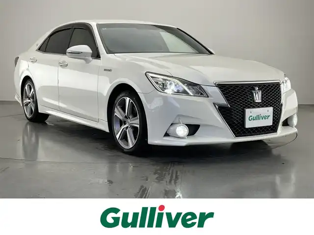 トヨタ クラウン ハイブリッド アスリートS 愛知県 2013(平25)年 12.6万km ホワイトパールクリスタルシャイン 純正8インチナビ/パワーシート/シートヒーター/クルーズコントロール/ETC/ドライブレコーダー/パワーバックドア/ステアリングヒーター/DVD/フルセグTV/オートライト/フォグランプ/純正アルミホイール/バックカメラ/純正フロアマット/カーテンエアバック/禁煙車