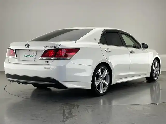 トヨタ クラウン ハイブリッド アスリートS 愛知県 2013(平25)年 12.6万km ホワイトパールクリスタルシャイン 純正8インチナビ/パワーシート/シートヒーター/クルーズコントロール/ETC/ドライブレコーダー/パワーバックドア/ステアリングヒーター/DVD/フルセグTV/オートライト/フォグランプ/純正アルミホイール/バックカメラ/純正フロアマット/カーテンエアバック/禁煙車