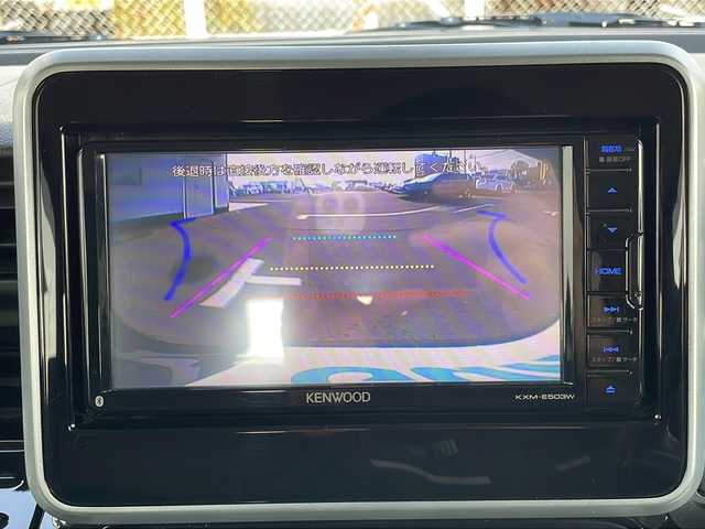 マツダ フレアワゴン カスタムスタイル ハイブリッド XS 山口県 2018(平30)年 4万km ブルーイッシュブラックパール3 社外SDナビ【KXM-E503V】/・フルセグTV/・Bluetooth/・AM/FM/・CD/DVD/・SD/・USB／iPod/両側パワースライドドア/ドライブレコーダー/ETC/バックカメラ/プッシュスタート/スマートキー(スペアキー有）/シートヒーター/ルーフサーキュレーター/後席ロールサンシェード/LEDヘッドライト/LEDフォグランプ/電動格納ウィンカーミラー/純正15インチアルミホイール/ベンチシート/助手席シートアンダートレー/取扱説明書/メンテナンスノート/ナビ取扱説明書/安全装備/・デュアルセンサーブレーキサポート /・誤発進抑制機能/・後退時ブレーキサポート/・誤発進抑制機能/・車線逸脱警報機能/・ふらつき警報機能/・先行車発進お知らせ機能/・ハイビームアシスト機能/・リアパーキングセンサー