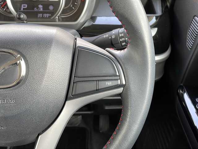 マツダ フレアワゴン カスタムスタイル ハイブリッド XS 山口県 2018(平30)年 4万km ブルーイッシュブラックパール3 社外SDナビ【KXM-E503V】/・フルセグTV/・Bluetooth/・AM/FM/・CD/DVD/・SD/・USB／iPod/両側パワースライドドア/ドライブレコーダー/ETC/バックカメラ/プッシュスタート/スマートキー(スペアキー有）/シートヒーター/ルーフサーキュレーター/後席ロールサンシェード/LEDヘッドライト/LEDフォグランプ/電動格納ウィンカーミラー/純正15インチアルミホイール/ベンチシート/助手席シートアンダートレー/取扱説明書/メンテナンスノート/ナビ取扱説明書/安全装備/・デュアルセンサーブレーキサポート /・誤発進抑制機能/・後退時ブレーキサポート/・誤発進抑制機能/・車線逸脱警報機能/・ふらつき警報機能/・先行車発進お知らせ機能/・ハイビームアシスト機能/・リアパーキングセンサー