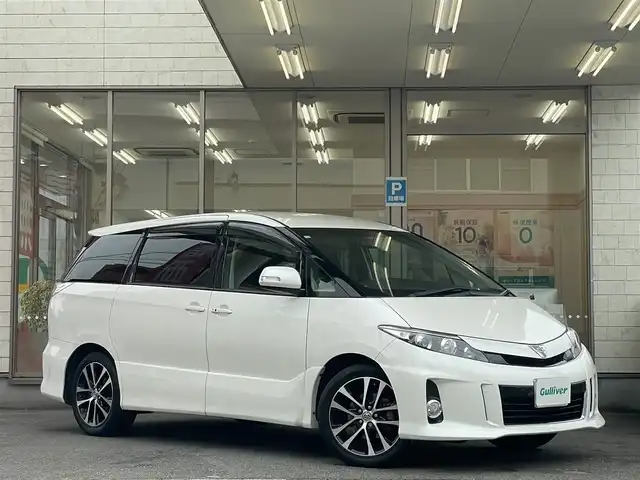 トヨタ エスティマ アエラス 愛知県 2012(平24)年 14.5万km ホワイトパールクリスタルシャイン /当店買取/禁煙/1オーナー//純正8インチナビNHZN-X62G//地デジ/HDD/CD/DVD/USB/VTR/Bluetooth//純正フリップダウンモニター//バックカメラ//両側Pスライドドア//HID/Aライト//クルーズコントロール//純正18アルミ//ビルトインETC//純正Fマット/ドアバイザー//保証書/取説/ナビ取説/スペアキー