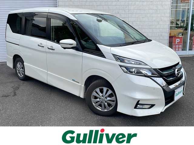 日産 セレナ ハイウェイスター Vセレクション 道東・釧路十勝 2017(平29)年 13.8万km ブリリアントホワイトパール 4WD/プロパイロット/純正フリップダウンモニター/アラウンドビューモニター/デジタルインナーミラー/純正SDナビ（キャンセラー付）/・フルセグ/BT/CD/DVD/ラジオ/両側パワースライドドア/エマージェンシーブレーキ/パーキングアシスト/アイドリングストップ/ETC/電子パーキングブレーキ/オートホールド/フロアマット/ドアバイザー