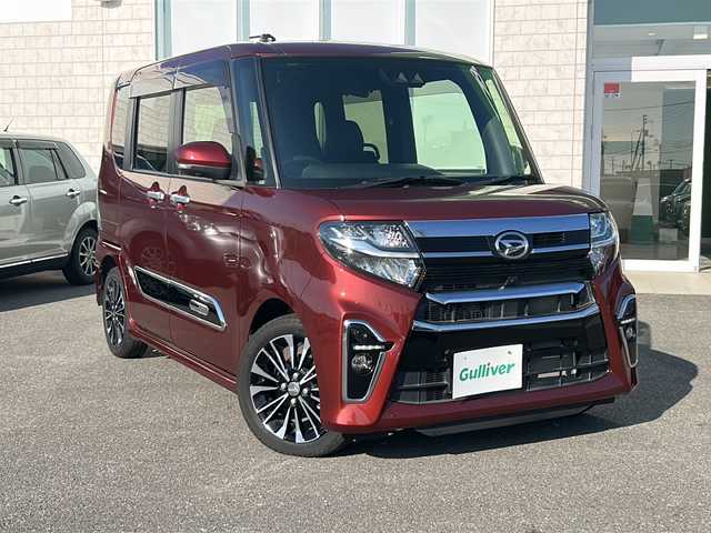 ダイハツ タント カスタム RS スタイルセレクション 香川県 2021(令3)年 1.4万km ファイアークォーツレッドM ディスプレイオーディオ/両側パワースライドドア/ウェルカムオープン機能/アラウンドビューモニター/レーダークルーズコントロール/アイドリングストップ/社外フロアマット/シートヒーター/オートライト/スペアキー/ETC/コーナーセンサー前後