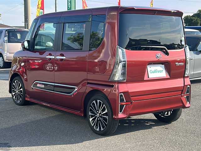 ダイハツ タント カスタム RS スタイルセレクション 香川県 2021(令3)年 1.4万km ファイアークォーツレッドM ディスプレイオーディオ/両側パワースライドドア/ウェルカムオープン機能/アラウンドビューモニター/レーダークルーズコントロール/アイドリングストップ/社外フロアマット/シートヒーター/オートライト/スペアキー/ETC/コーナーセンサー前後