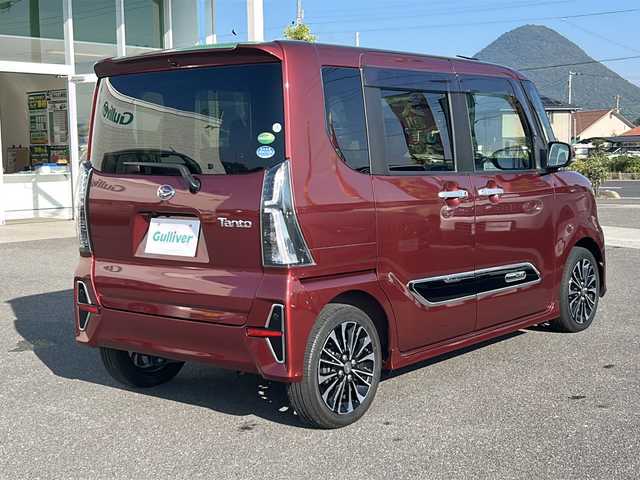 ダイハツ タント カスタム RS スタイルセレクション 香川県 2021(令3)年 1.4万km ファイアークォーツレッドM ディスプレイオーディオ/両側パワースライドドア/ウェルカムオープン機能/アラウンドビューモニター/レーダークルーズコントロール/アイドリングストップ/社外フロアマット/シートヒーター/オートライト/スペアキー/ETC/コーナーセンサー前後