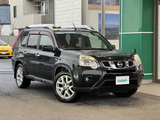 日産 エクストレイル 20Xt 静岡県 2011(平23)年 10.5万km ダイヤモンドブラック ハイパールーフレール/サンルーフ/BF Goodrichタイヤ/・Trail-Terrain T/A/純正ナビ/・MC311D-A/・フルセグ/・DVD再生/・CD再生/・Bluetooth接続/・SD/バックカメラ/ETC/全席シートヒーター/カブロンシート/本革巻きステアリング/ISOFIX/オートライト/フォグライト/純正フロアマット/ドアバイザー/キーレス×1/取扱説明書/新車保証書
