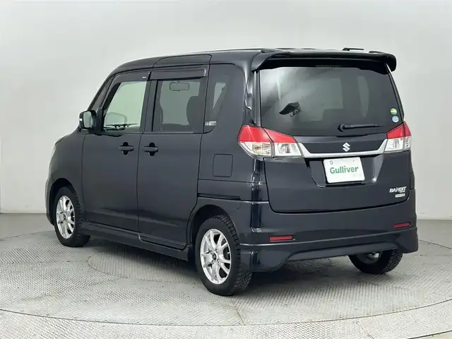 スズキ ソリオ バンディット DJE 道央・札幌 2014(平26)年 6.9万km ブルーイッシュブラックパール3 ・4WD/・寒冷地仕様/・社外ナビ/　BT/CD/DVD/USB/SD/iPod/フルセグ/・社外ドライブレコーダー/・社外ETC/・クルーズコントロール/・横滑り防止/・衝突軽減ブレーキ/・アイドリングストップ/・片側パワースライド/・ウォークスルー/・オートライト/・社外フロアマット/・ステアリングカバー/・プッシュスタート/・スマートキー/・社外エンジンスターター/・社外スタッドレス積込（165/65/R14）
