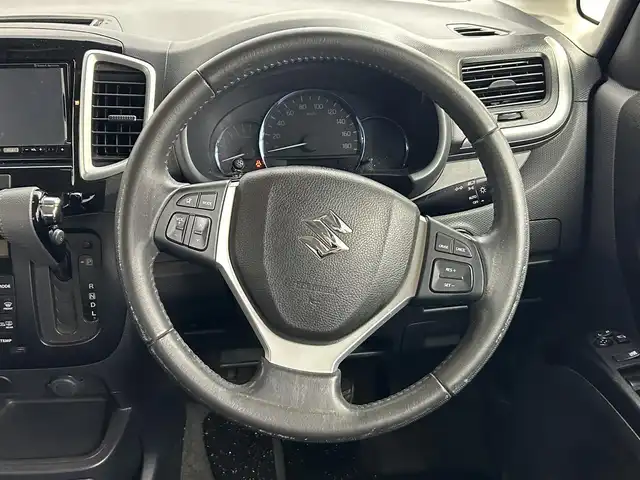 スズキ ソリオ バンディット DJE 道央・札幌 2014(平26)年 6.9万km ブルーイッシュブラックパール3 ・4WD/・寒冷地仕様/・社外ナビ/　BT/CD/DVD/USB/SD/iPod/フルセグ/・社外ドライブレコーダー/・社外ETC/・クルーズコントロール/・横滑り防止/・衝突軽減ブレーキ/・アイドリングストップ/・片側パワースライド/・ウォークスルー/・オートライト/・社外フロアマット/・ステアリングカバー/・プッシュスタート/・スマートキー/・社外エンジンスターター/・社外スタッドレス積込（165/65/R14）