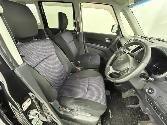 スズキ ソリオ バンディット DJE 道央・札幌 2014(平26)年 6.9万km ブルーイッシュブラックパール3 ・4WD/・寒冷地仕様/・社外ナビ/　BT/CD/DVD/USB/SD/iPod/フルセグ/・社外ドライブレコーダー/・社外ETC/・クルーズコントロール/・横滑り防止/・衝突軽減ブレーキ/・アイドリングストップ/・片側パワースライド/・ウォークスルー/・オートライト/・社外フロアマット/・ステアリングカバー/・プッシュスタート/・スマートキー/・社外エンジンスターター/・社外スタッドレス積込（165/65/R14）