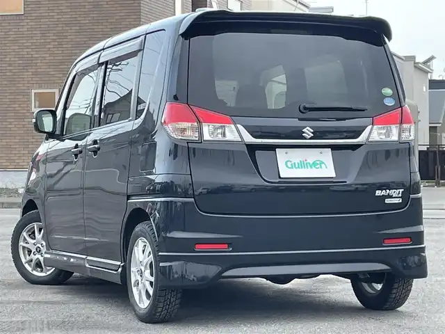 スズキ ソリオ バンディット DJE 道央・札幌 2014(平26)年 6.9万km ブルーイッシュブラックパール3 ４WD/社外SDナビ/CD/DVD/BT/フルセグ/衝突被害軽減ブレーキ/横滑り防止装置/クルーズコントロール/ETC/ドライブレコーダー/アイドリングストップ/片側パワースライドドア/前席シートヒーター/革巻きステアリング/ステアリングリモコン/プッシュスタート/スマートキー/HIDヘッドライト/オートライト/フォグランプ/電動格納ミラー/ヒーテッドドアミラー/ウィンカーミラー/純正フロアマット/ドアバイザー/スペアキー/純正AW付冬タイヤ積込/165/60/R15/2020年/山3mm