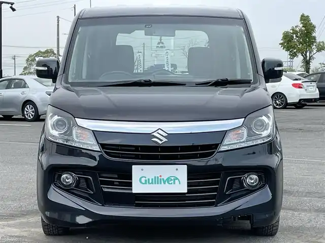 スズキ ソリオ バンディット DJE 道央・札幌 2014(平26)年 6.9万km ブルーイッシュブラックパール3 ４WD/社外SDナビ/CD/DVD/BT/フルセグ/衝突被害軽減ブレーキ/横滑り防止装置/クルーズコントロール/ETC/ドライブレコーダー/アイドリングストップ/片側パワースライドドア/前席シートヒーター/革巻きステアリング/ステアリングリモコン/プッシュスタート/スマートキー/HIDヘッドライト/オートライト/フォグランプ/電動格納ミラー/ヒーテッドドアミラー/ウィンカーミラー/純正フロアマット/ドアバイザー/スペアキー/純正AW付冬タイヤ積込/165/60/R15/2020年/山3mm