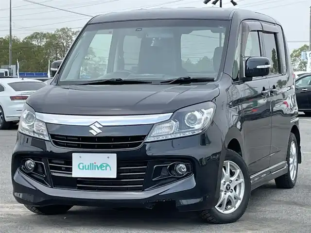 スズキ ソリオ バンディット DJE 道央・札幌 2014(平26)年 6.9万km ブルーイッシュブラックパール3 ４WD/社外SDナビ/CD/DVD/BT/フルセグ/衝突被害軽減ブレーキ/横滑り防止装置/クルーズコントロール/ETC/ドライブレコーダー/アイドリングストップ/片側パワースライドドア/前席シートヒーター/革巻きステアリング/ステアリングリモコン/プッシュスタート/スマートキー/HIDヘッドライト/オートライト/フォグランプ/電動格納ミラー/ヒーテッドドアミラー/ウィンカーミラー/純正フロアマット/ドアバイザー/スペアキー/純正AW付冬タイヤ積込/165/60/R15/2020年/山3mm