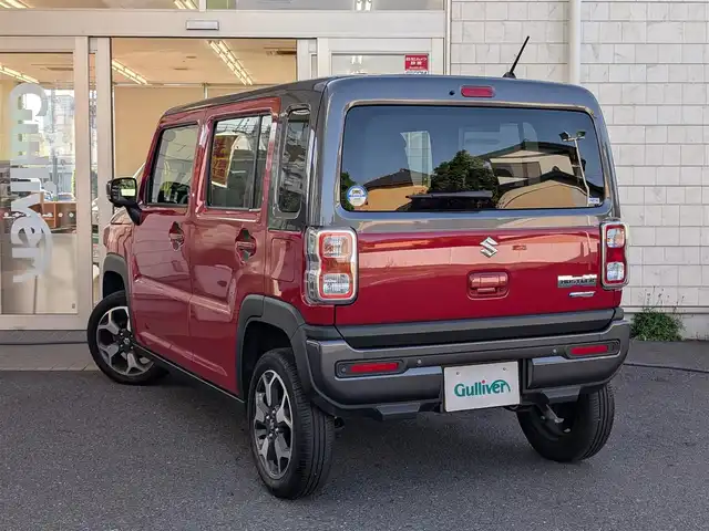 スズキ ハスラー HYBRID X 埼玉県 2023(令5)年 2.5万km フェニックスレッドパール/ガンメタリック2トーンルーフ アイドリングストップ/純正ナビ(フルセグTV/Bluetooth/CD/DVD再生機能）/純正AW15インチ/純正HIDヘッドライト/純正フォグランプ/クルーズコントロール（追従走行機能有）/レーンキープアシスト/車線逸脱防止機能/衝突被害軽減ブレーキ/全周囲カメラ/バックカメラ/D席/N席シートヒーター/USBポート×３