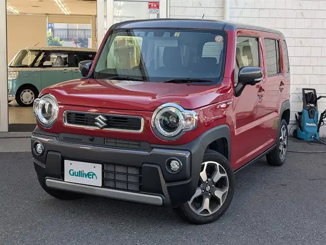 スズキ ハスラー HYBRID X 埼玉県 2023(令5)年 2.5万km フェニックスレッドパール/ガンメタリック2トーンルーフ アイドリングストップ/純正ナビ(フルセグTV/Bluetooth/CD/DVD再生機能）/純正AW15インチ/純正HIDヘッドライト/純正フォグランプ/クルーズコントロール（追従走行機能有）/レーンキープアシスト/車線逸脱防止機能/衝突被害軽減ブレーキ/全周囲カメラ/バックカメラ/D席/N席シートヒーター/USBポート×３