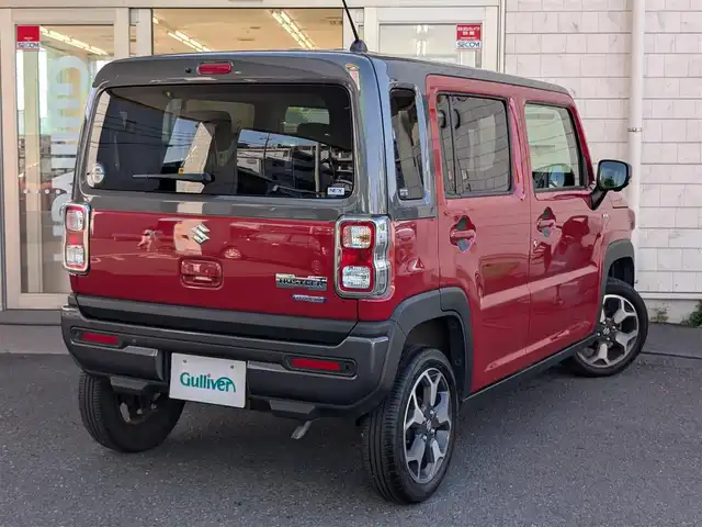 スズキ ハスラー HYBRID X 埼玉県 2023(令5)年 2.5万km フェニックスレッドパール/ガンメタリック2トーンルーフ アイドリングストップ/純正ナビ(フルセグTV/Bluetooth/CD/DVD再生機能）/純正AW15インチ/純正HIDヘッドライト/純正フォグランプ/クルーズコントロール（追従走行機能有）/レーンキープアシスト/車線逸脱防止機能/衝突被害軽減ブレーキ/全周囲カメラ/バックカメラ/D席/N席シートヒーター/USBポート×３