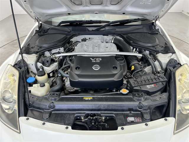 日産 フェアレディ Ｚ バージョンST 滋賀県 2005(平17)年 11万km ホワイトパール 純正ナビ/(CD/MD)/前後ドラレコ/オレンジ革シート/シートヒーター/パワーシート/ステアリングスイッチ/ETC