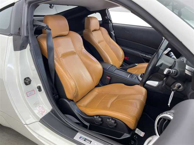 日産 フェアレディ Ｚ バージョンST 滋賀県 2005(平17)年 11万km ホワイトパール 純正ナビ/(CD/MD)/前後ドラレコ/オレンジ革シート/シートヒーター/パワーシート/ステアリングスイッチ/ETC