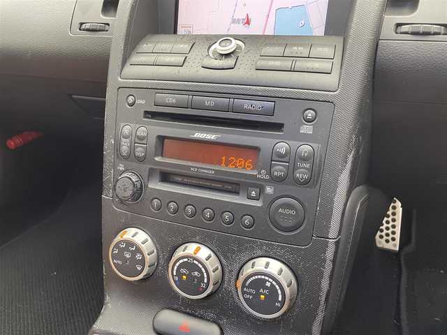 日産 フェアレディ Ｚ バージョンST 滋賀県 2005(平17)年 11万km ホワイトパール 純正ナビ/(CD/MD)/前後ドラレコ/オレンジ革シート/シートヒーター/パワーシート/ステアリングスイッチ/ETC