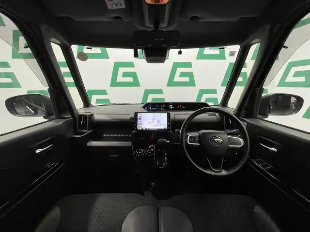 ダイハツ タント カスタム X スタイルセレクション 鹿児島県 2021(令3)年 3.9万km ブラックマイカメタリック ワンオーナー/禁煙車/純正9インチナビ(CD/DVD/フルセグTV/Bluetooth)/バックカメラ/両側パワースライドドア/コーナーセンサー/前席シートヒーター/純正前後ドライブレコーダー/スマートアシスト/LEDヘッドライト/後席ロール式サンシェード/シートバックテーブル/ビルトインETC/純正フロアマット/ドアバイザー/オートライト