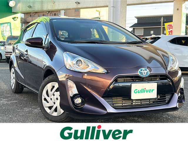 トヨタ アクア S 岐阜県 2015(平27)年 5.2万km ディープアメジストマイカメタリック 純正ナビ/ワンセグTV/AM/FM/SD/BT/バックカメラ/ビルトインETC/ドライブレコーダー/シートヒーター(前席)/横滑り防止装置/スマートキー/プッシュスタート/純正フロアマット/ドアバイザー/ECO/EVモード