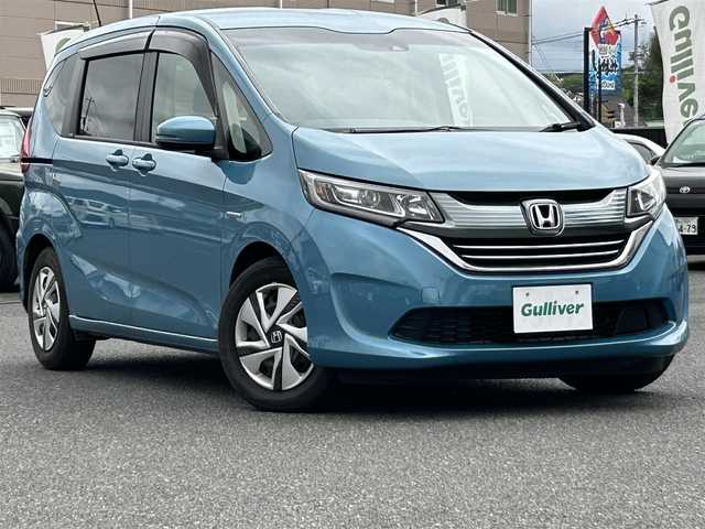 ホンダ フリード＋ ハイブリット G ホンダセンシング 広島県 2018(平30)年 4.4万km ブルーホライゾンM 純正メモリーナビ/（CD/DVD/BT/フルセグ）/バックカメラ/レーダークルーズコントロール/Honda SENSING/Ｈｏｎｄａスマートキーシステム＋イモビライザー/両側パワースライドドア/スライドドアイージークローザー(リア両側)/LEDヘッドライト＋アクティブコーナリングライト/オートライト/ETC/センターテーブル/Cパッケージ/コンフォートビューパッケージ/フロアマット/取扱説明書