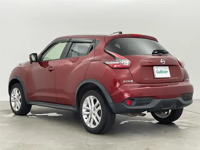 日産 ジューク 15RX 富山県 2014(平26)年 8.4万km ラディアントレッド 社外ナビ（MDV-S708W）/　ーーCD、DVD、bluetooth/フルセグTV/バックカメラ/前ドラレコ（SN-ST5200）/スマートキー＋プッシュスタート/社外マット・純正バイザー/オートライト///