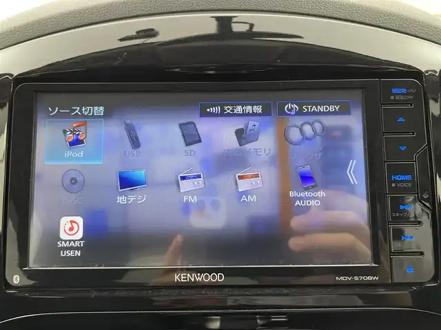 日産 ジューク 15RX 富山県 2014(平26)年 8.4万km ラディアントレッド 社外ナビ（MDV-S708W）/　ーーCD、DVD、bluetooth/フルセグTV/バックカメラ/前ドラレコ（SN-ST5200）/スマートキー＋プッシュスタート/社外マット・純正バイザー/オートライト///