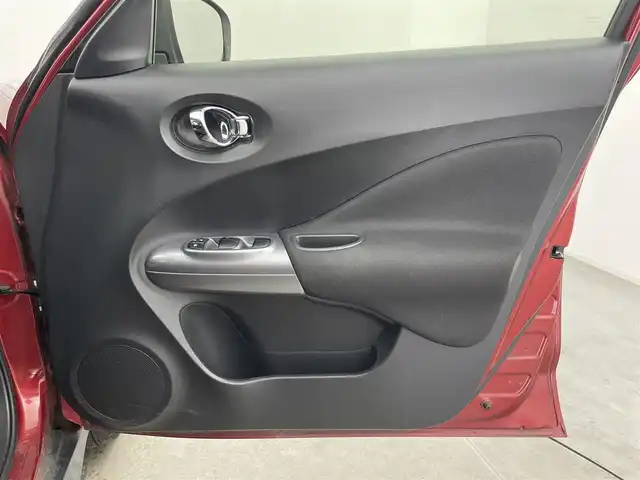 日産 ジューク 15RX 富山県 2014(平26)年 8.4万km ラディアントレッド 社外ナビ（MDV-S708W）/　ーーCD、DVD、bluetooth/フルセグTV/バックカメラ/前ドラレコ（SN-ST5200）/スマートキー＋プッシュスタート/社外マット・純正バイザー/オートライト///