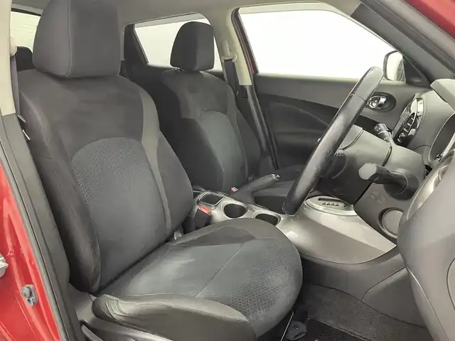 日産 ジューク 15RX 富山県 2014(平26)年 8.4万km ラディアントレッド 社外ナビ（MDV-S708W）/　ーーCD、DVD、bluetooth/フルセグTV/バックカメラ/前ドラレコ（SN-ST5200）/スマートキー＋プッシュスタート/社外マット・純正バイザー/オートライト///