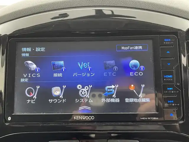 日産 ジューク 15RX 富山県 2014(平26)年 8.4万km ラディアントレッド 社外ナビ（MDV-S708W）/　ーーCD、DVD、bluetooth/フルセグTV/バックカメラ/前ドラレコ（SN-ST5200）/スマートキー＋プッシュスタート/社外マット・純正バイザー/オートライト///