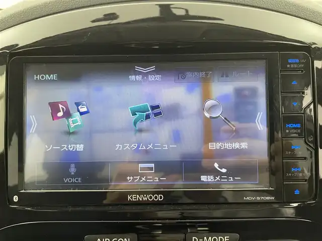 日産 ジューク 15RX 富山県 2014(平26)年 8.4万km ラディアントレッド 社外ナビ（MDV-S708W）/　ーーCD、DVD、bluetooth/フルセグTV/バックカメラ/前ドラレコ（SN-ST5200）/スマートキー＋プッシュスタート/社外マット・純正バイザー/オートライト///
