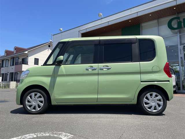 ダイハツ タント L SA 道央・札幌 2014(平26)年 6.9万km マスカットグリーンメタリック ４WD/社外SDナビ(AM/FM/CD/DVD)/ワンセグ(走行中視聴可能)/バックカメラ/アイドリングストップ/ドアバイザー/純正フロアマット/両側スライドドア/ベンチシート/ETC/横滑り防止装置/衝突軽減ブレーキ/盗難防止装置/ステアリングスイッチ/後席用サンシェード/積込夏タイヤ/　(純正AW付 165/55R15 18年製 溝３ｍｍ)