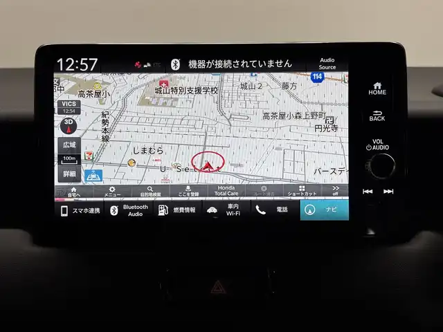 ホンダ ヴェゼル ハイブリッド e:HEV Z 三重県 2023(令5)年 3.8万km クリスタルブラックパール ハイブリッド/FF/MTモード付CVT/純正9インチナビ/（FM/AM/USB/Bluetooth/CarPlay/AndroidAuto/TV）/【OP】マルチビューカメラシステム/プレミアムオーディオ/ドライブレコーダー前後/ETC2.0/Honda SENSING/・衝突軽減ブレーキ/・先行車発進お知らせ/・路外逸脱抑制/・標識認識/・渋滞追従機能付アダプティブクルーズコントロール（ACC）/・車線維持支援システム（LKAS）/・トラフィックジャムアシスト（渋滞運転支援）/・ブラインドスポットインフォメーション/・誤発進＆後方誤発進抑制/・近距離衝突軽減ブレーキ/・パーキングセンサーシステム/・【OP】後退出庫サポート/・アダプティブドライビングビーム/など/装備/・ハンズフリーアクセスパワーテールゲート/・ハーフレザーシート/・シートヒーター（D/N）/・ステアリングヒーター/・オートライトシステム/・LEDヘッドライト/・LEDフロントフォグランプ/・ヒルディセントコントロール/・左右独立オートエアコン/・自動防眩ルームミラー/・【OP】ワイヤレス充電器/・プッシュスタート/・社外18inAW/・スマートキーx2/など
