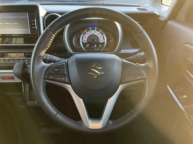 スズキ スペーシア カスタム HYBRID XS 福岡県 2019(平31)年 7.7万km 赤Ⅱ 両側パワースライドドア/社外ナビ/フルセグTV/Bluetooth接続/CD/DVD/全方位カメラ/ETC/運転席シートヒーター/ハーフレザーシート/コーナーセンサー/横滑り防止